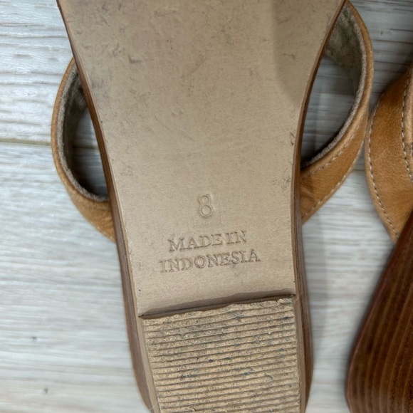 Skemo Banks Beaded Wooden Wedge Sandals Size 8 - Picture 7 of 9